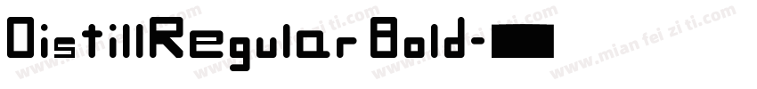 DistillRegular Bold字体转换